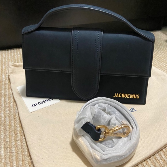 SOLD！New Jacquemus Le Grand Bambino Bag Navy - Picture 3 of 9
